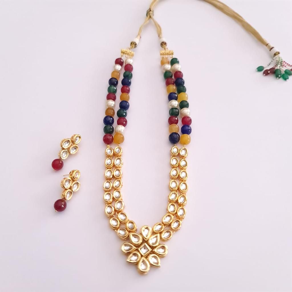 Kundan Polki Multicolor Necklace