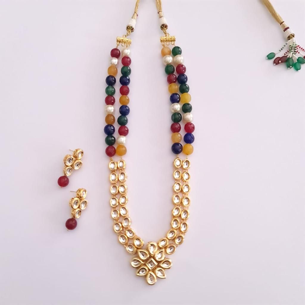 Kundan Polki Multicolor Necklace