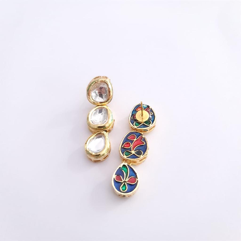 Kundan Polki Light Weight Earring