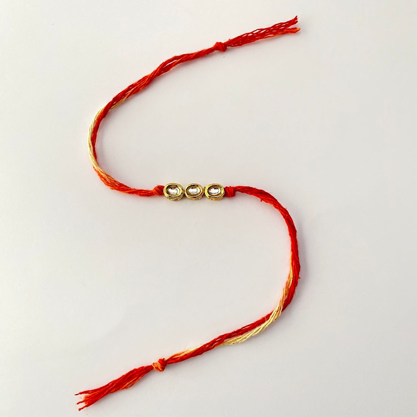 GOLD PLATED POLKI KUNDAN RAKHI