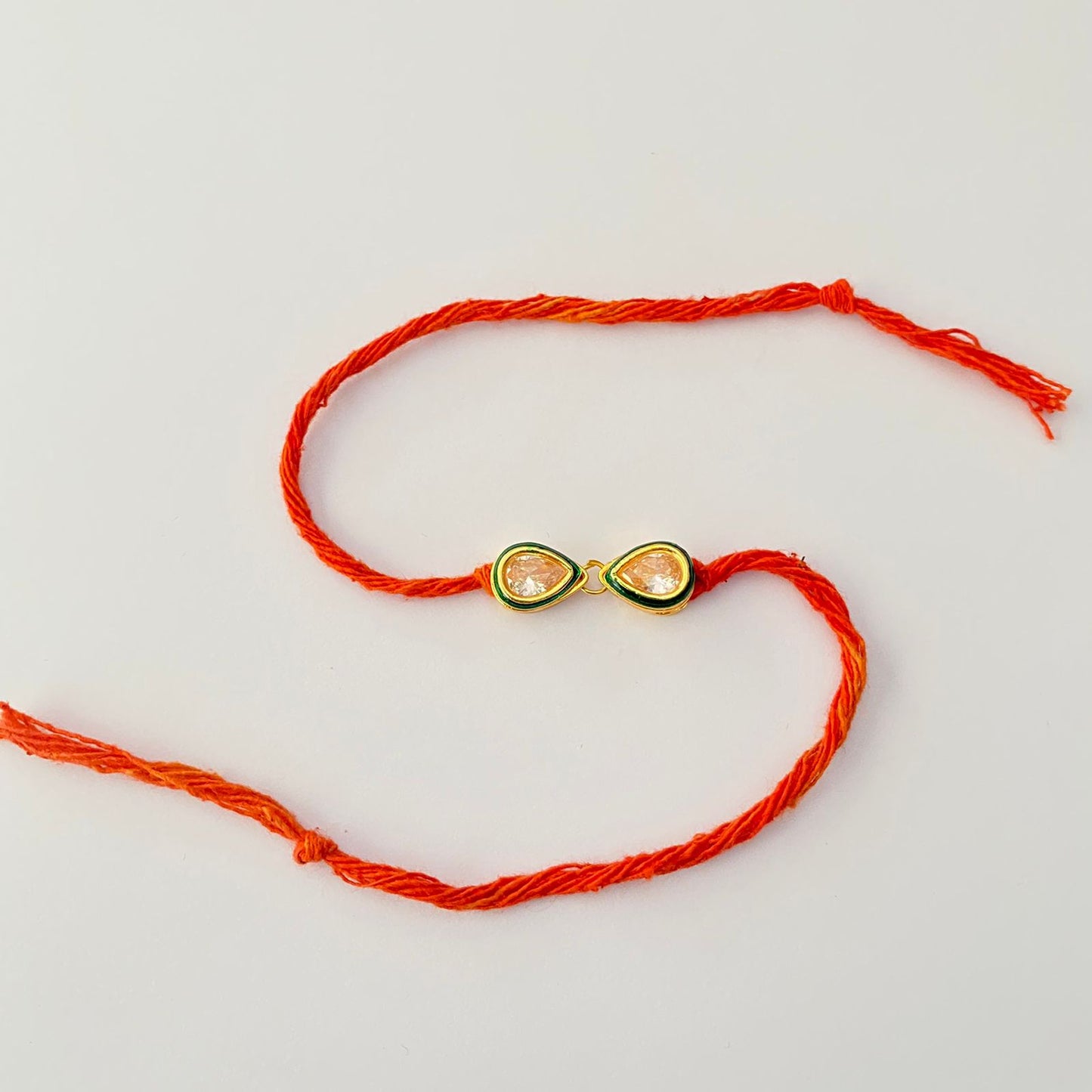 EMERALD KUNDAN POLKI RAKHI