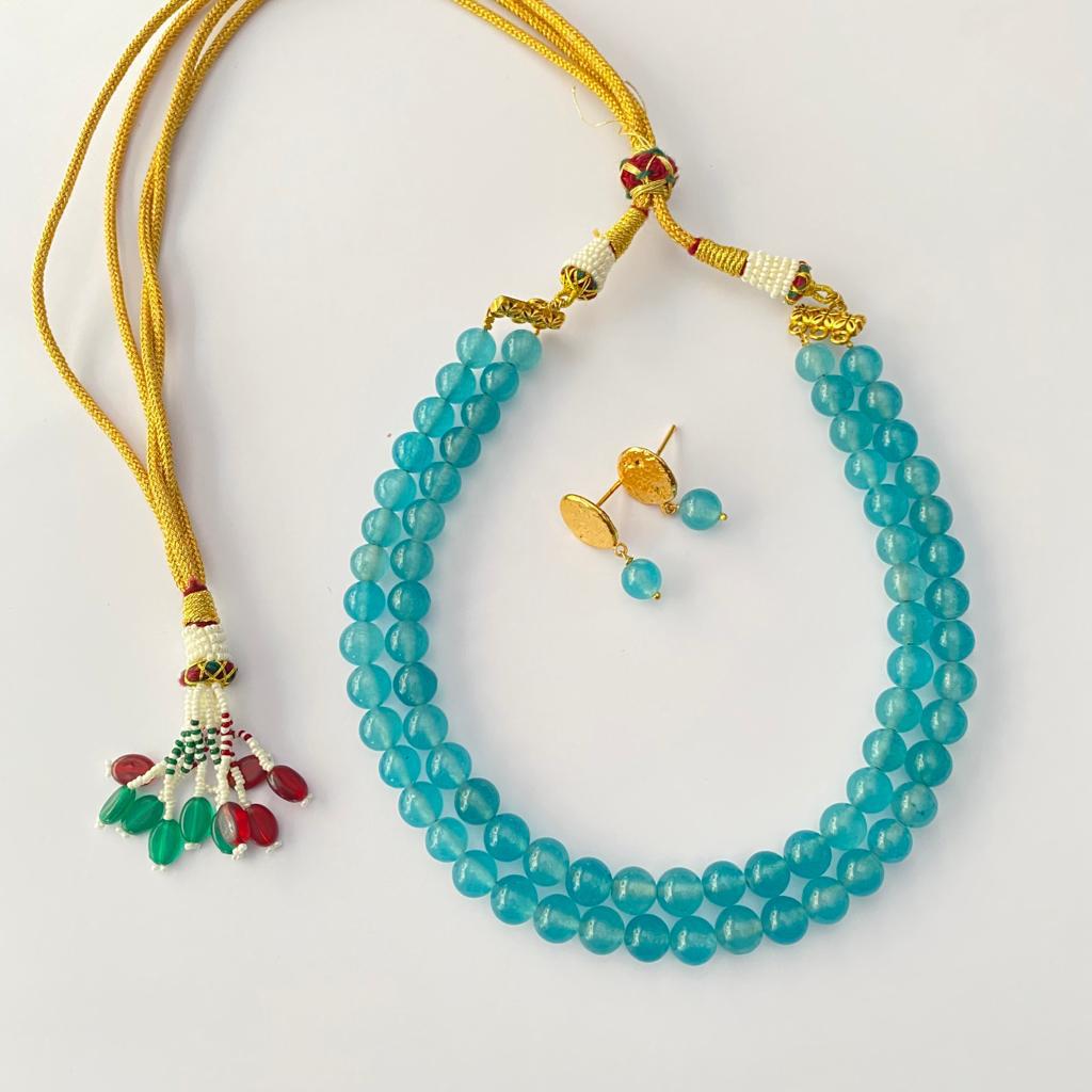 SKY BLUE STONE NECKLACE