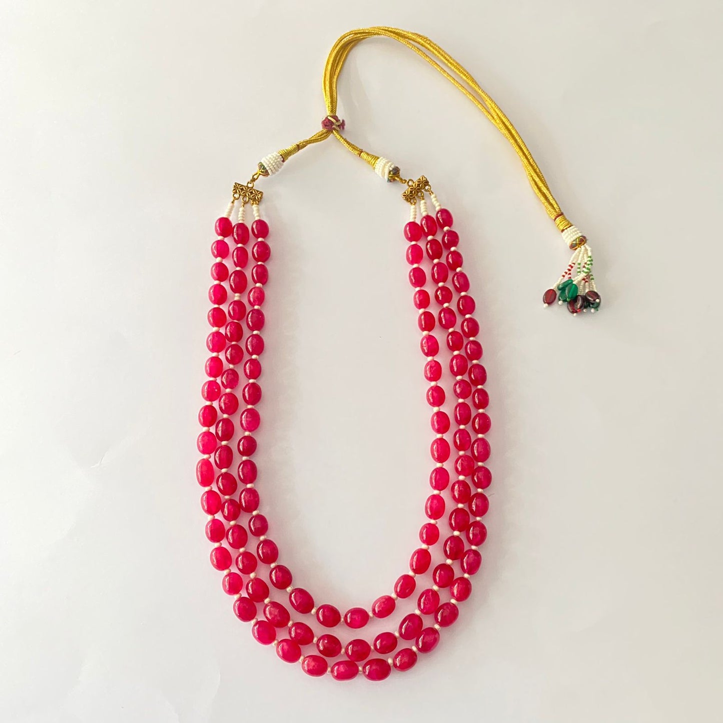 Pink Stone Necklace Set