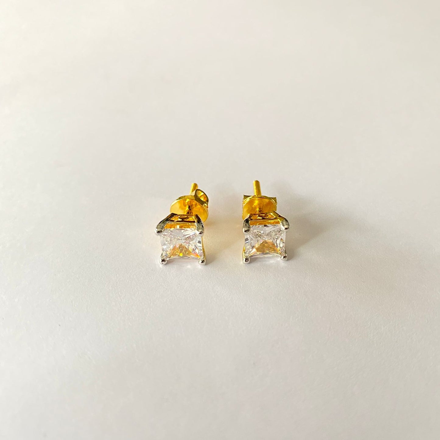Gold Plated Diamond Solitaire
