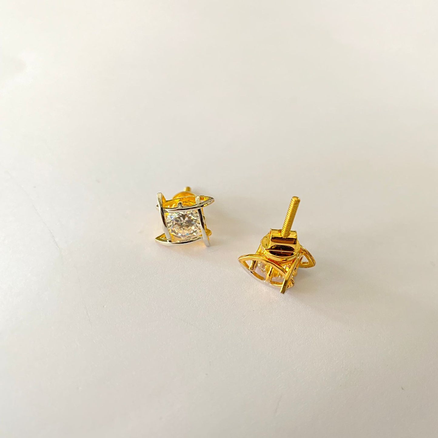 Gold Plated Diamond Solitaire