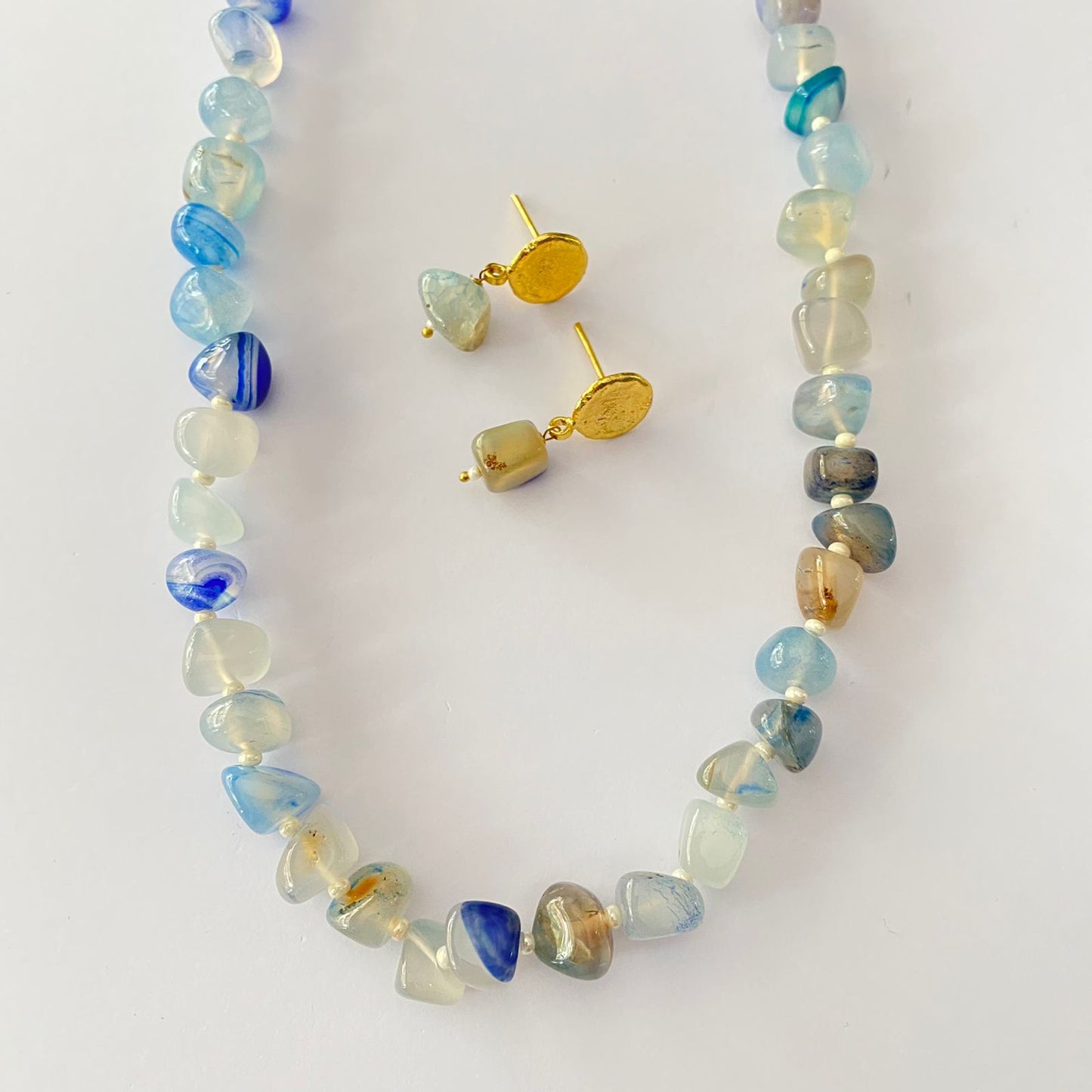 Light Color Multi Stone Necklace
