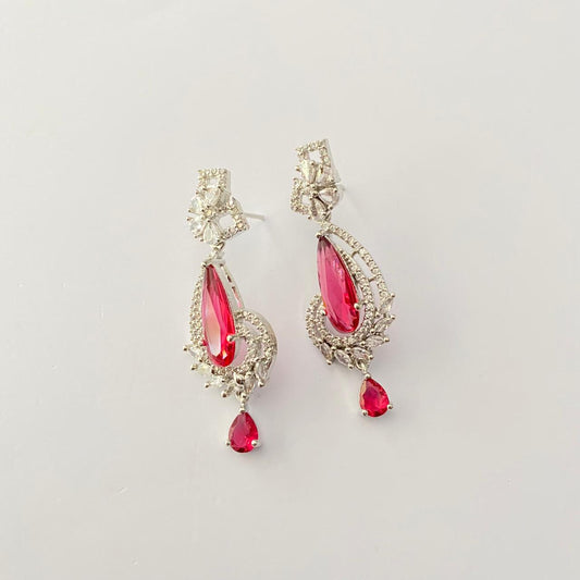 Ruby Diamond Classic Earring