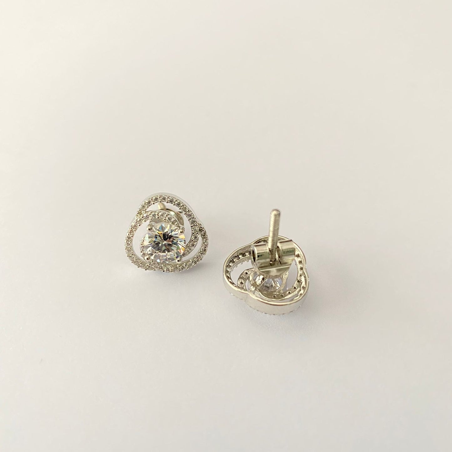 Silver Plated Diamond Solitaire
