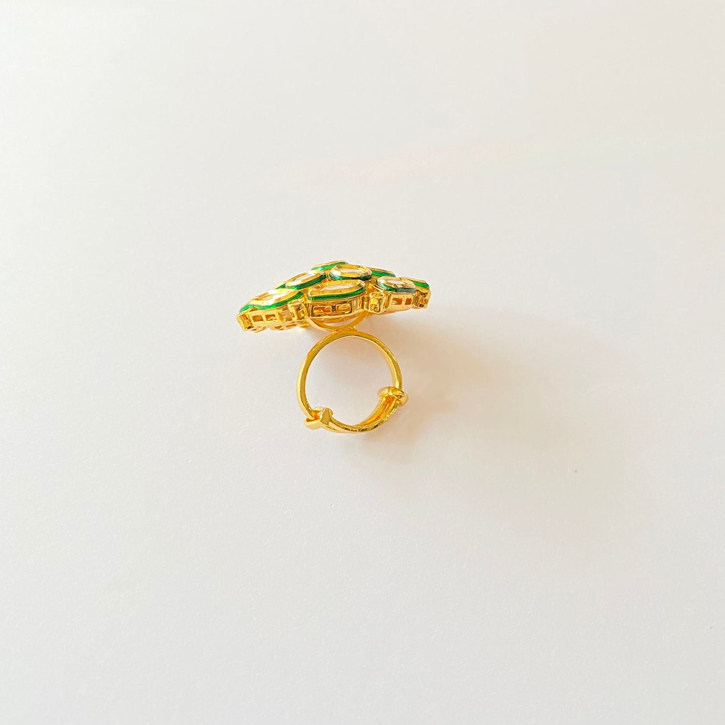 Ethnic Kundan Adjustable Big Ring