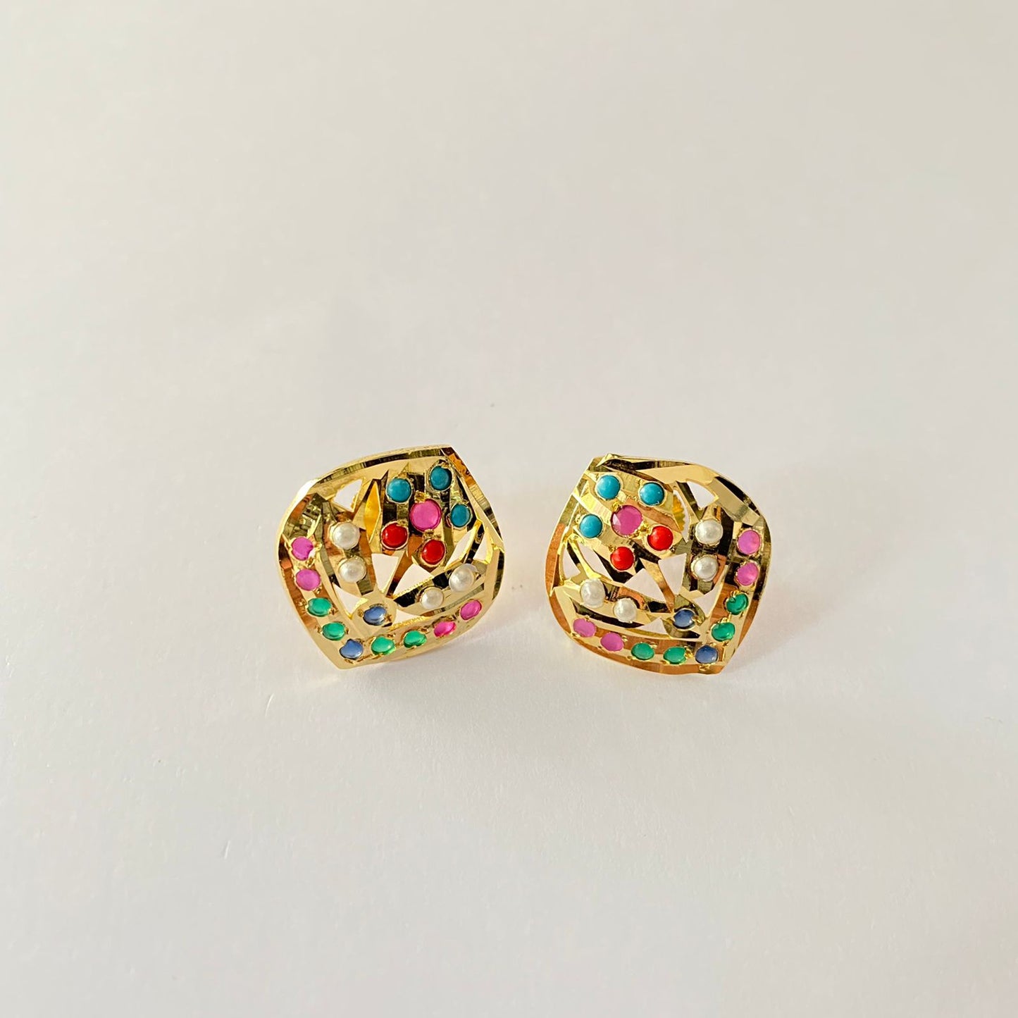 New Design Multi Jadau Small Stud