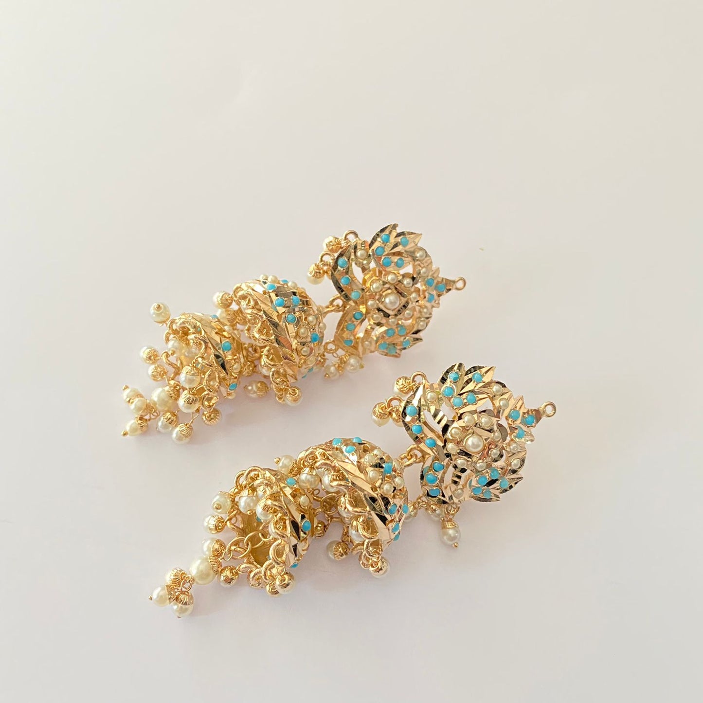 Firoza Jadau Jhumka Earring