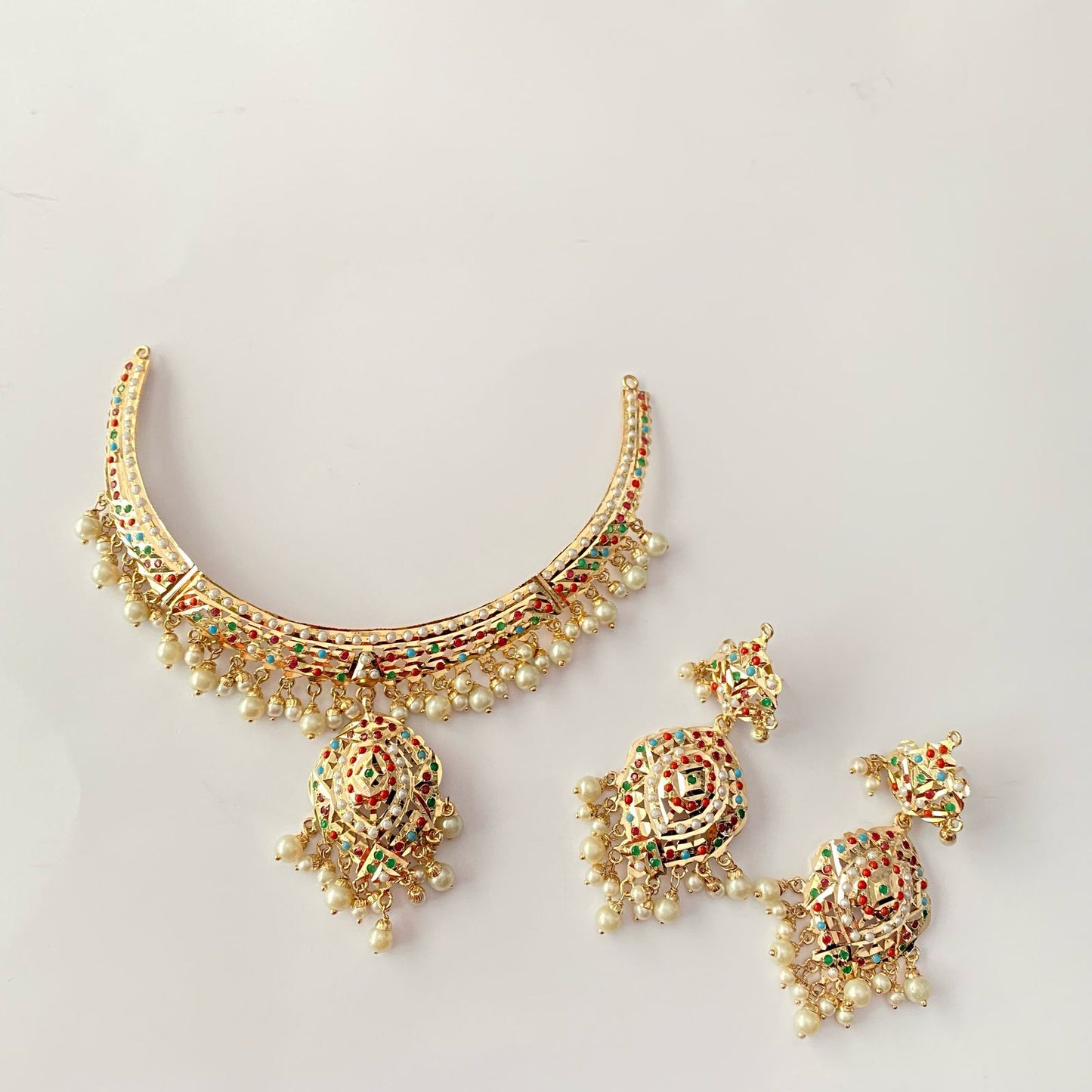 Multi Jadau Necklace Set