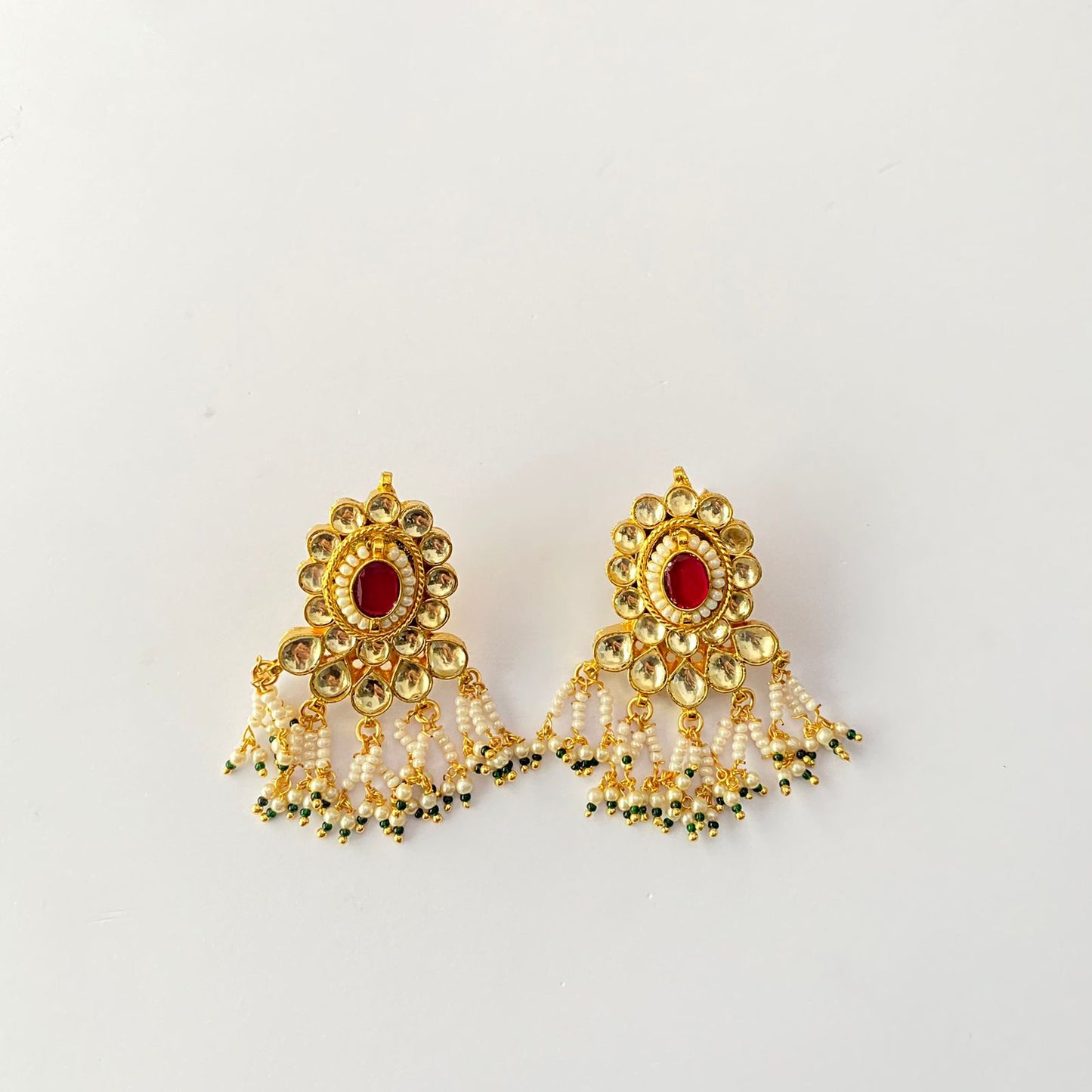 Gold Plated Kundan Earring
