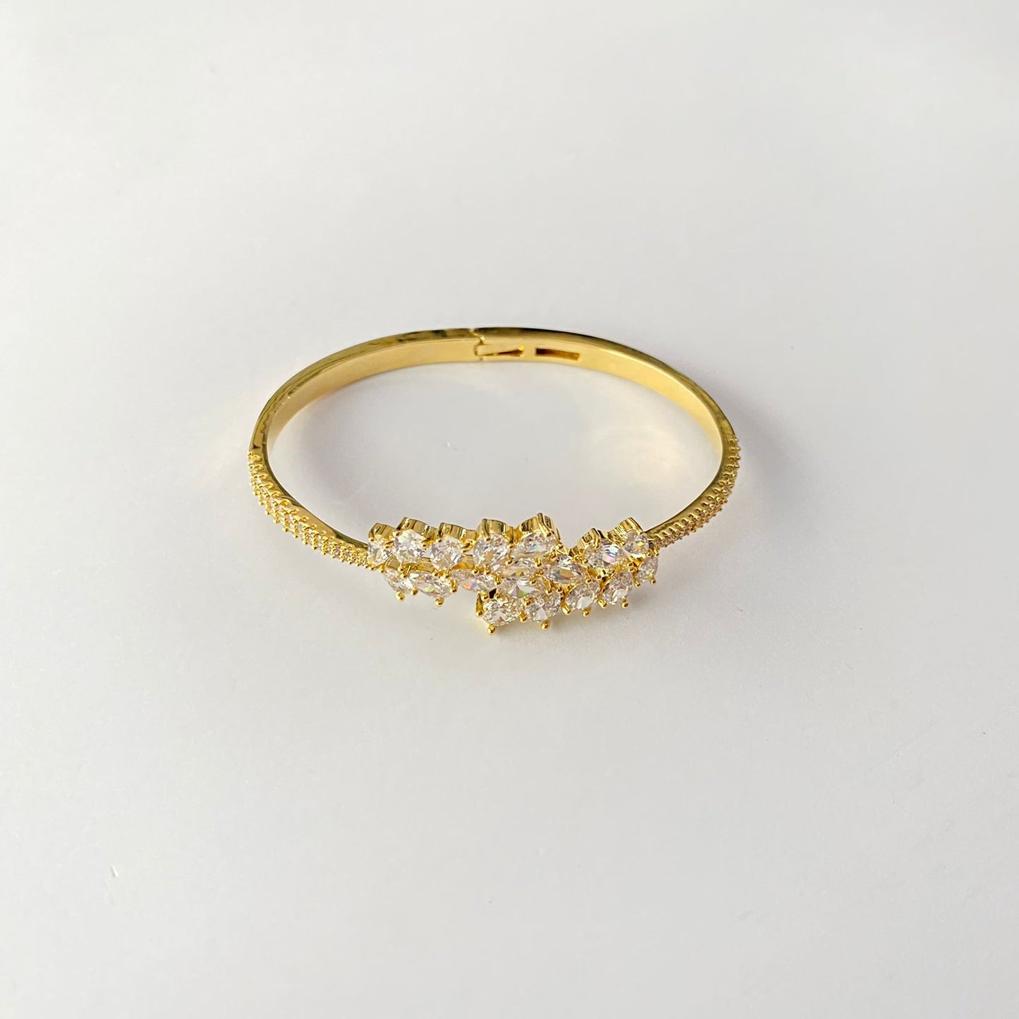 Diamond Sleek Gold Plated Bracelet