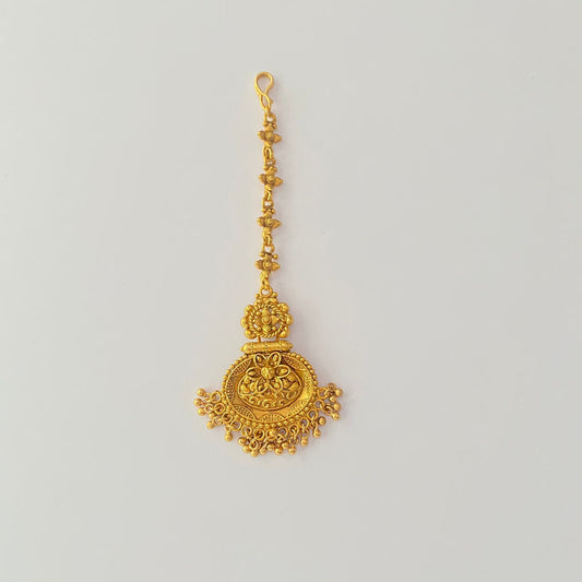 Ethnic Temple Look Gold Plated mangtika