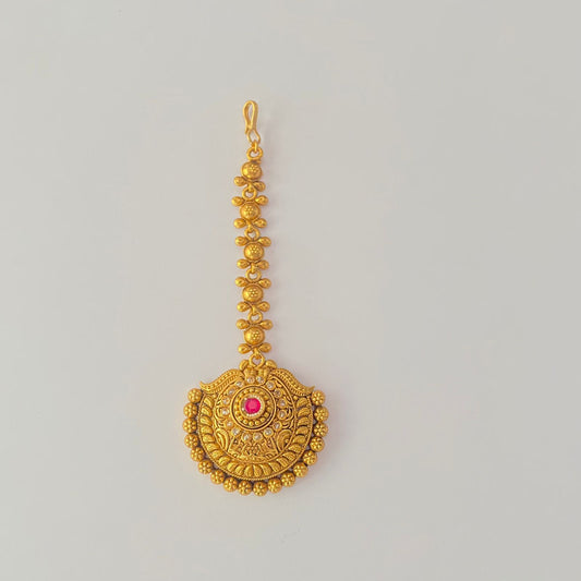Ethnic Gold Plated Temple Look Mangtika