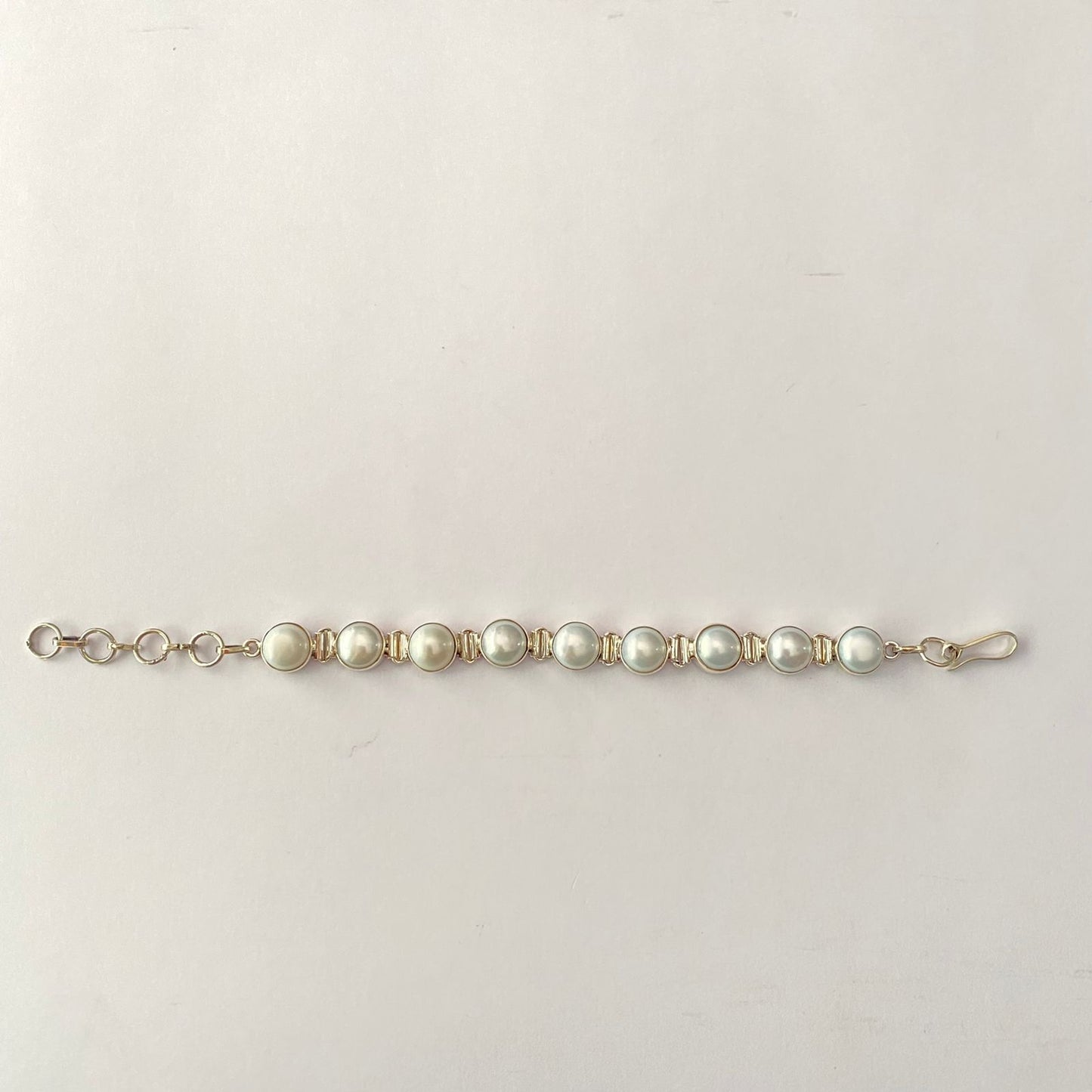 Pearl Pure Silver Bracelet Rakhi