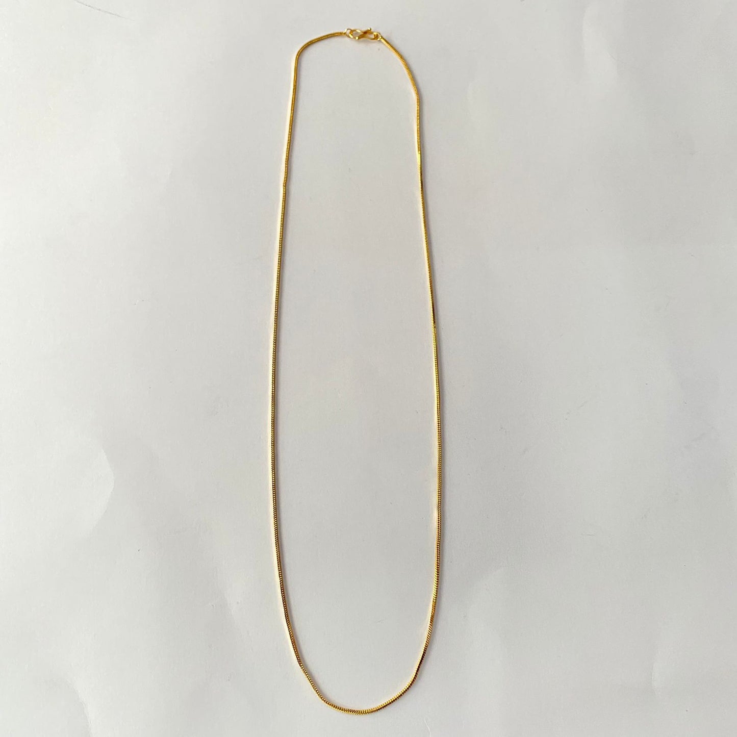 Gold Plated Sleek Plain Chain