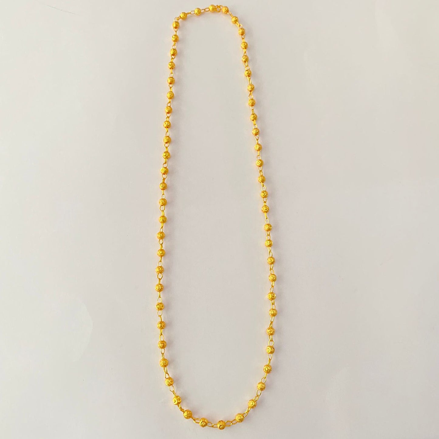 Gold Plated Matar Ball Chain