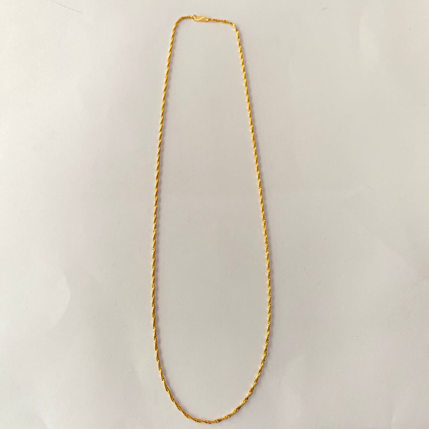 Gold Plated Sleek Long Chain