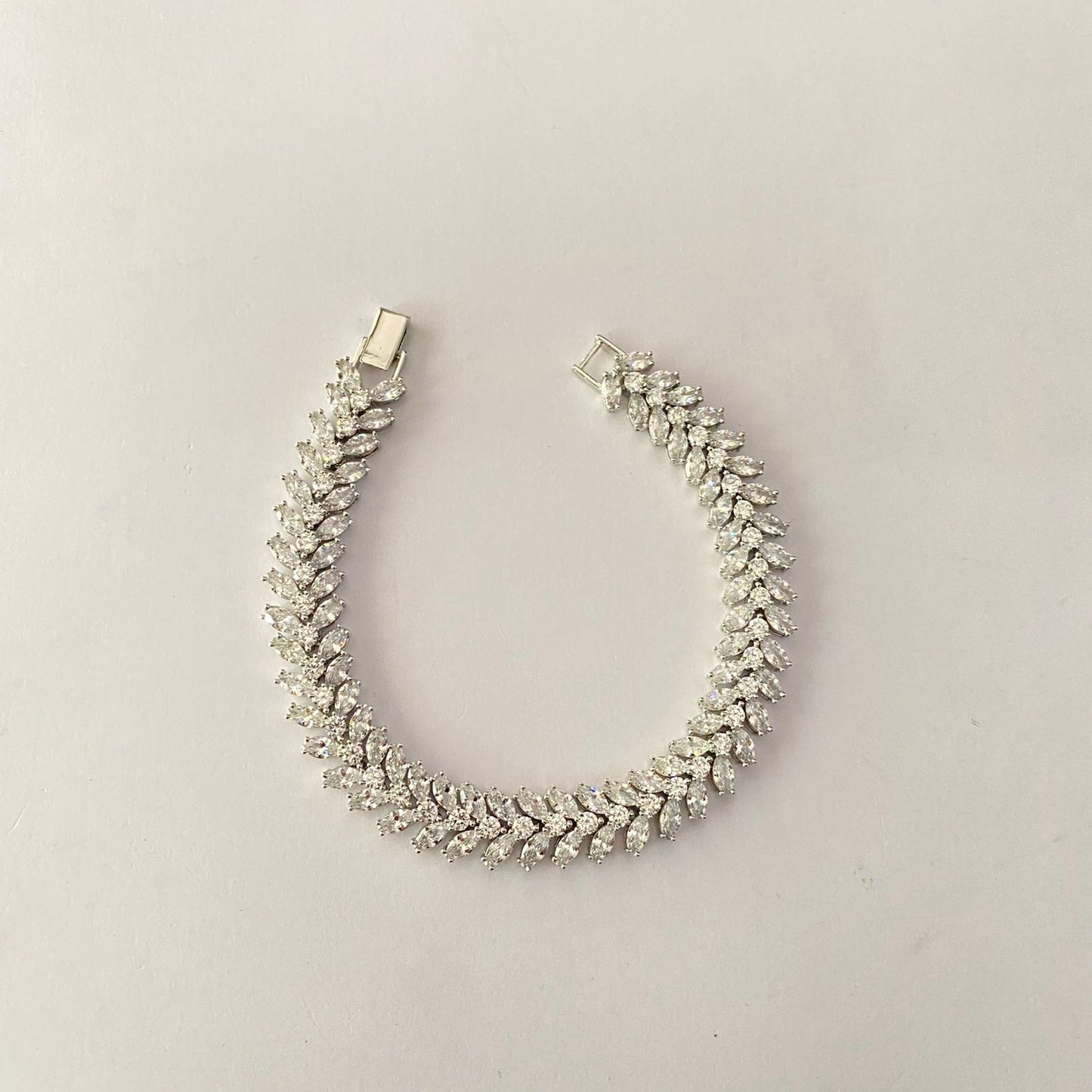 Silver Plated Diamond Bracelet