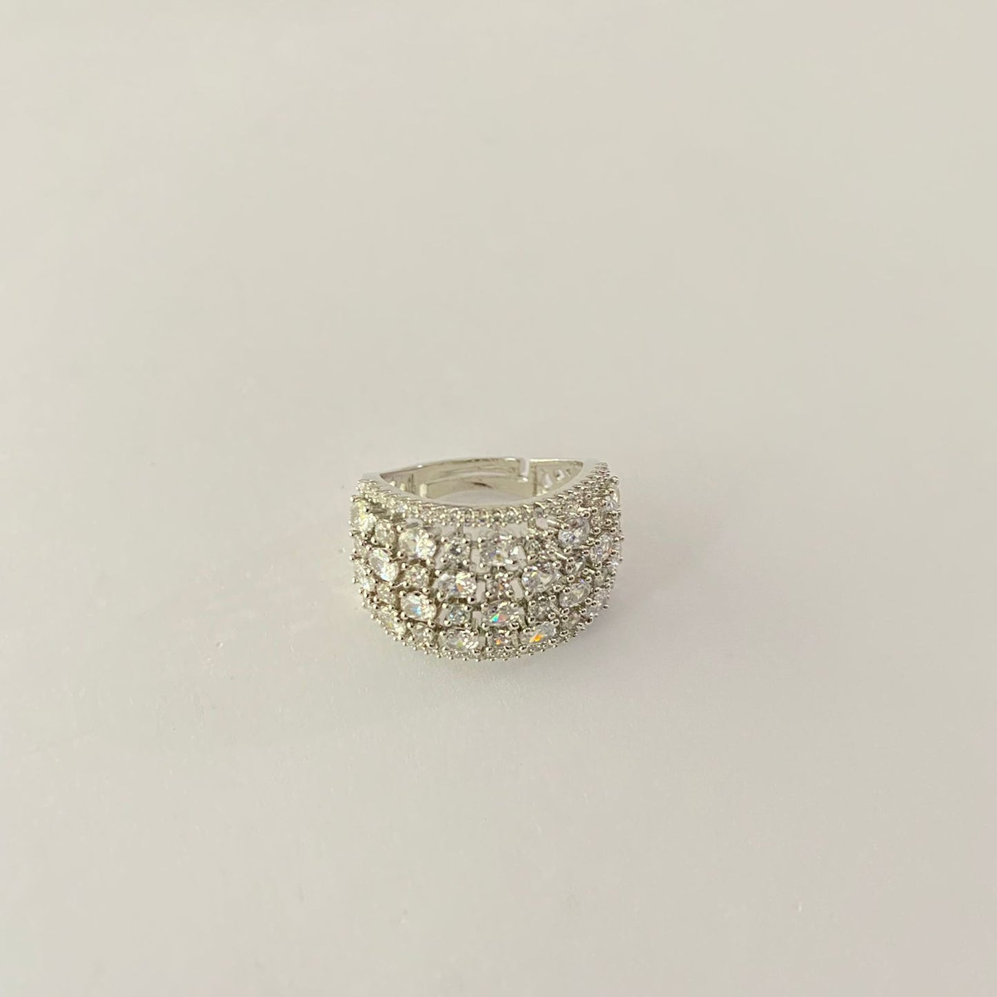 Silver Plated Diamond Ring