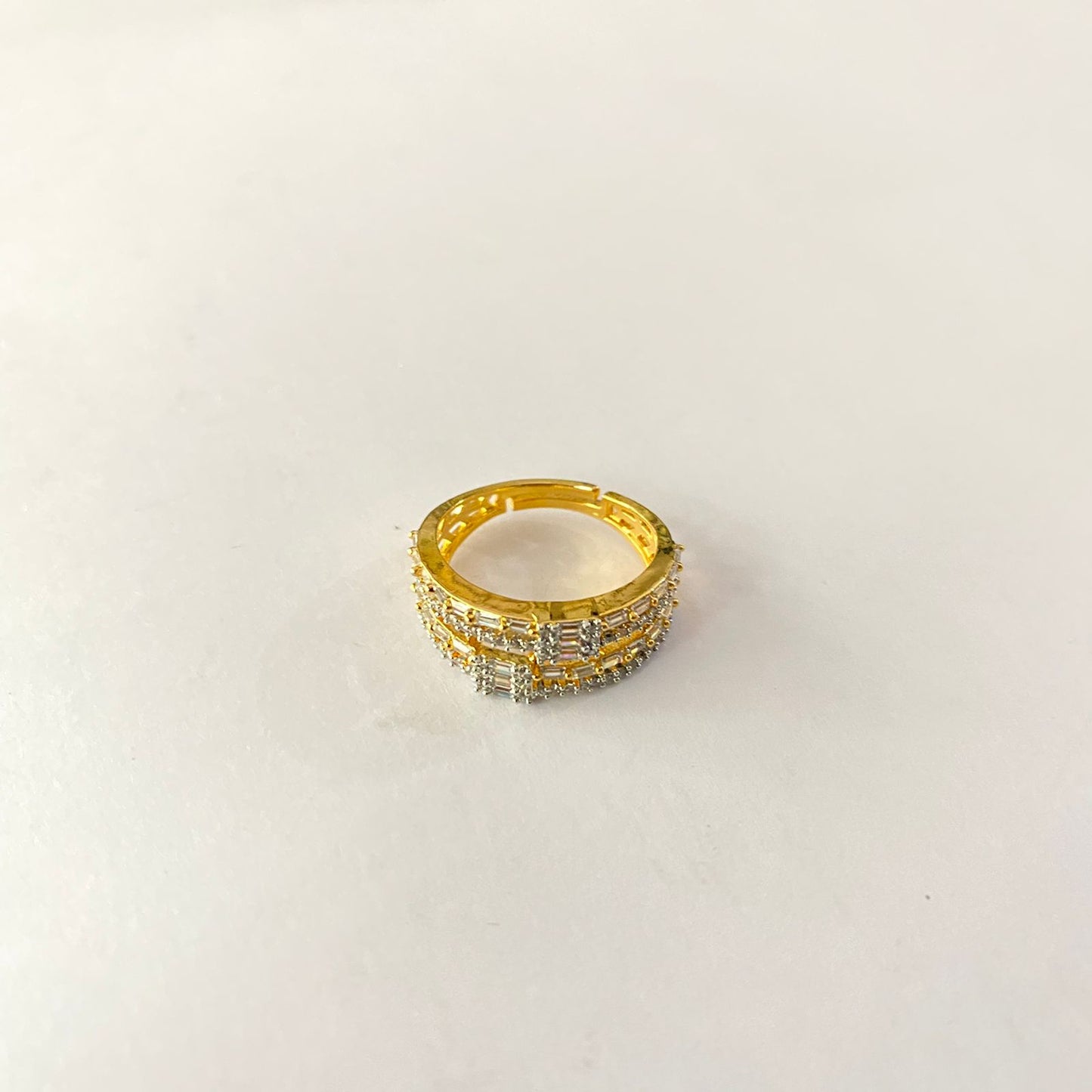 Diamond Gold Plated Ring