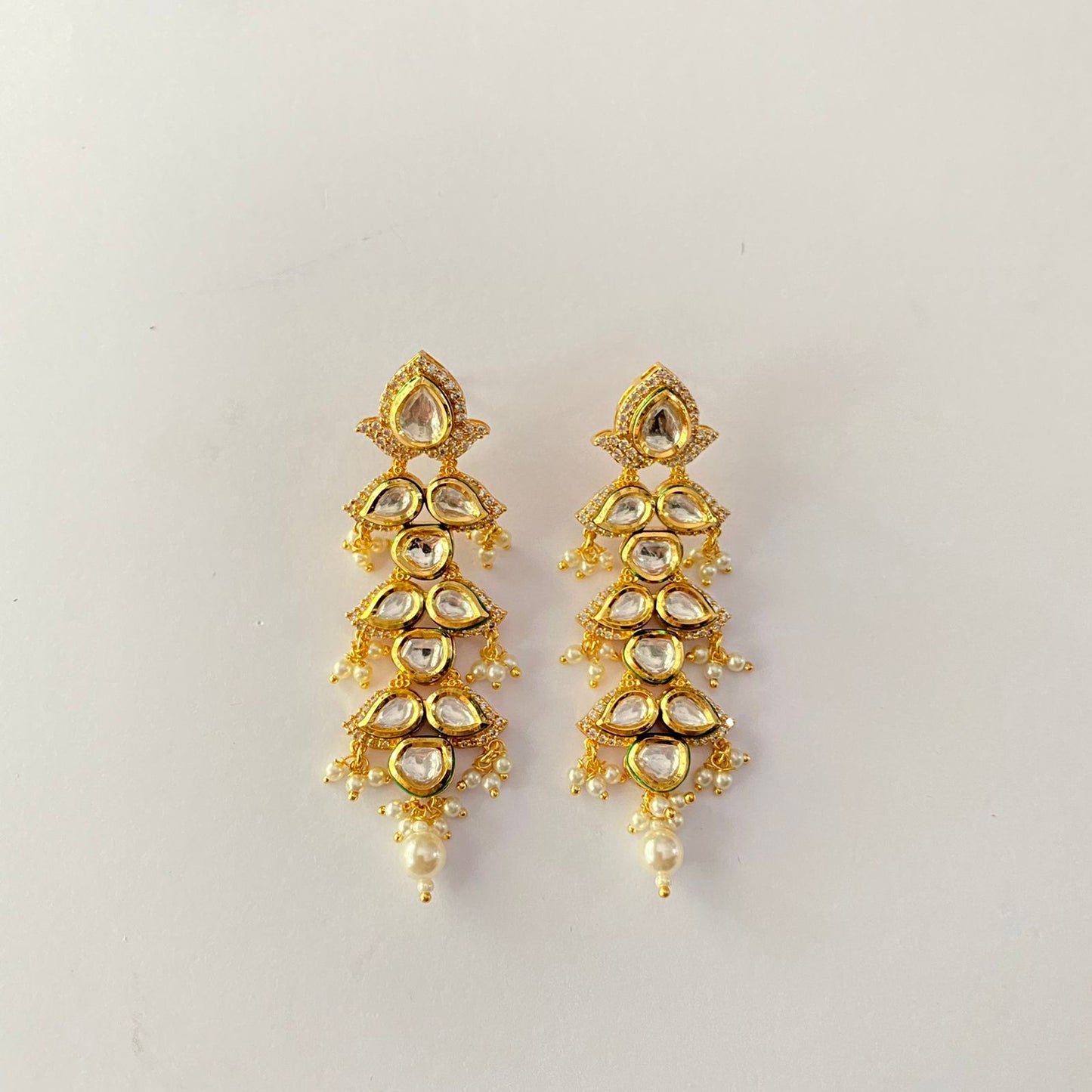 Gold Plated Kundan Earring