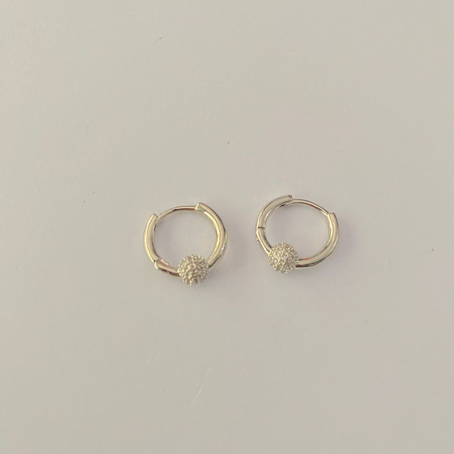 Small silver plated Hoop Earring