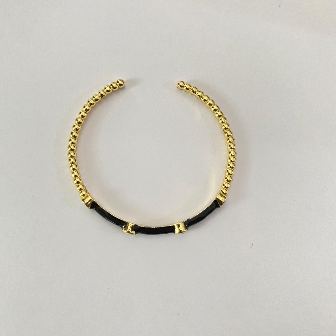 Evil eye gold plated bracelet