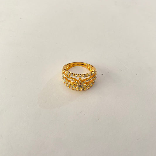Gold Plated Diamond Ring