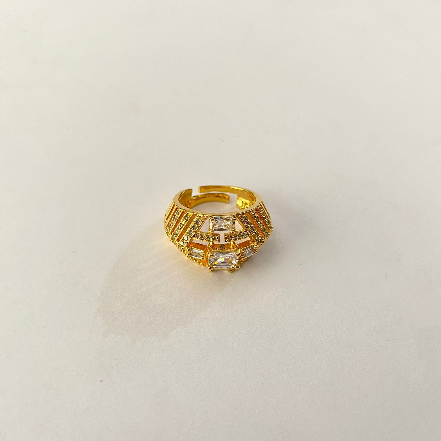 Gold Plated Diamond Ring
