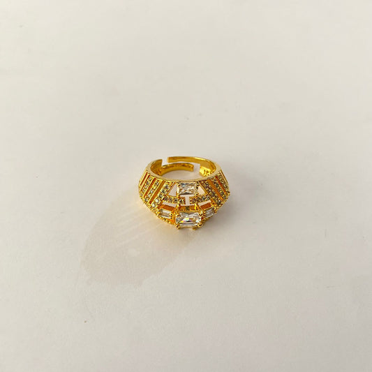 Gold Plated Diamond Ring