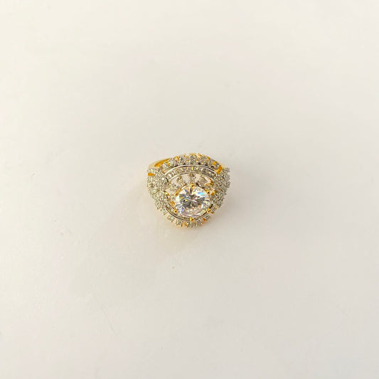 Gold Plated Diamond Ring