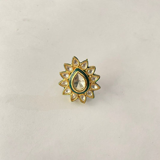 Kundan adjustable Ring