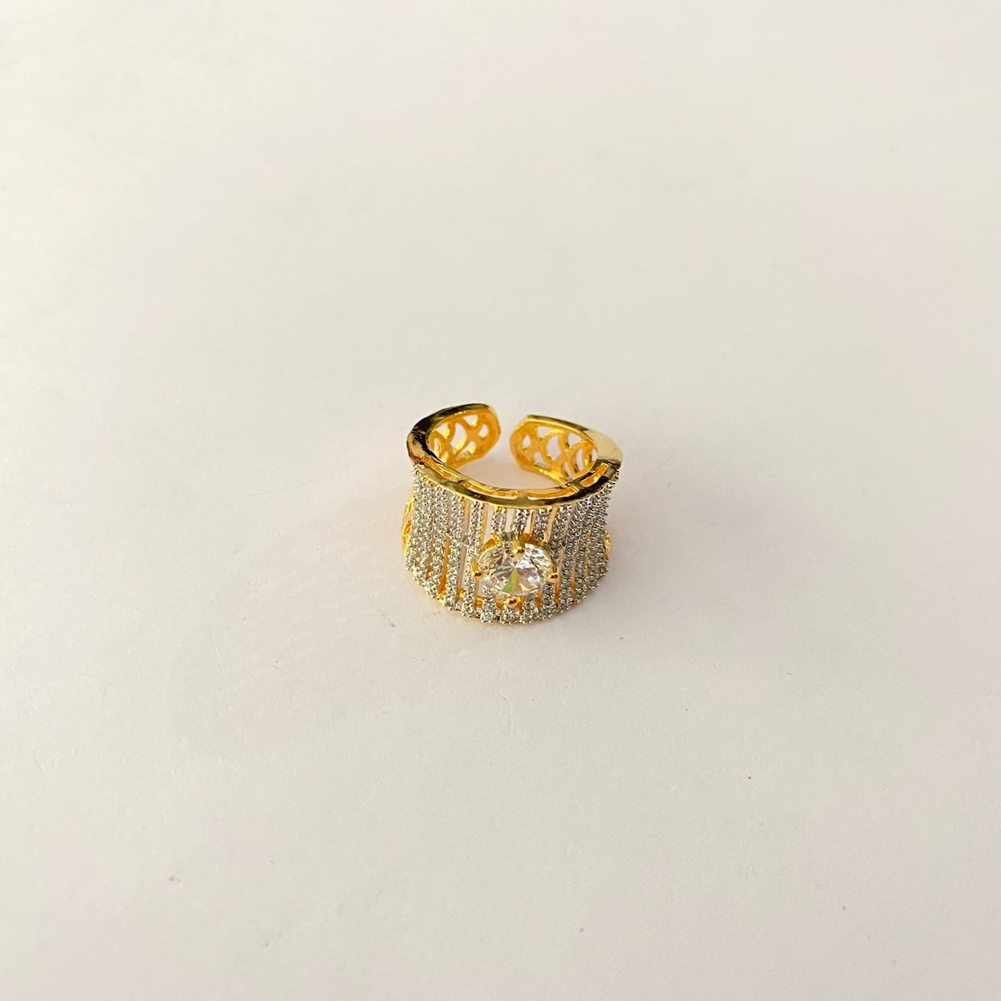 Diamond Gold Plated Ring