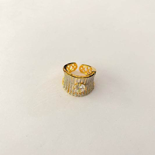 Diamond Gold Plated Ring