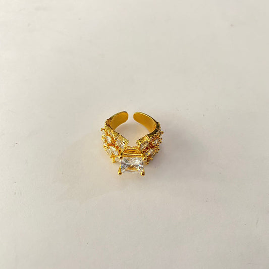 Gold Plated Diamond Ring