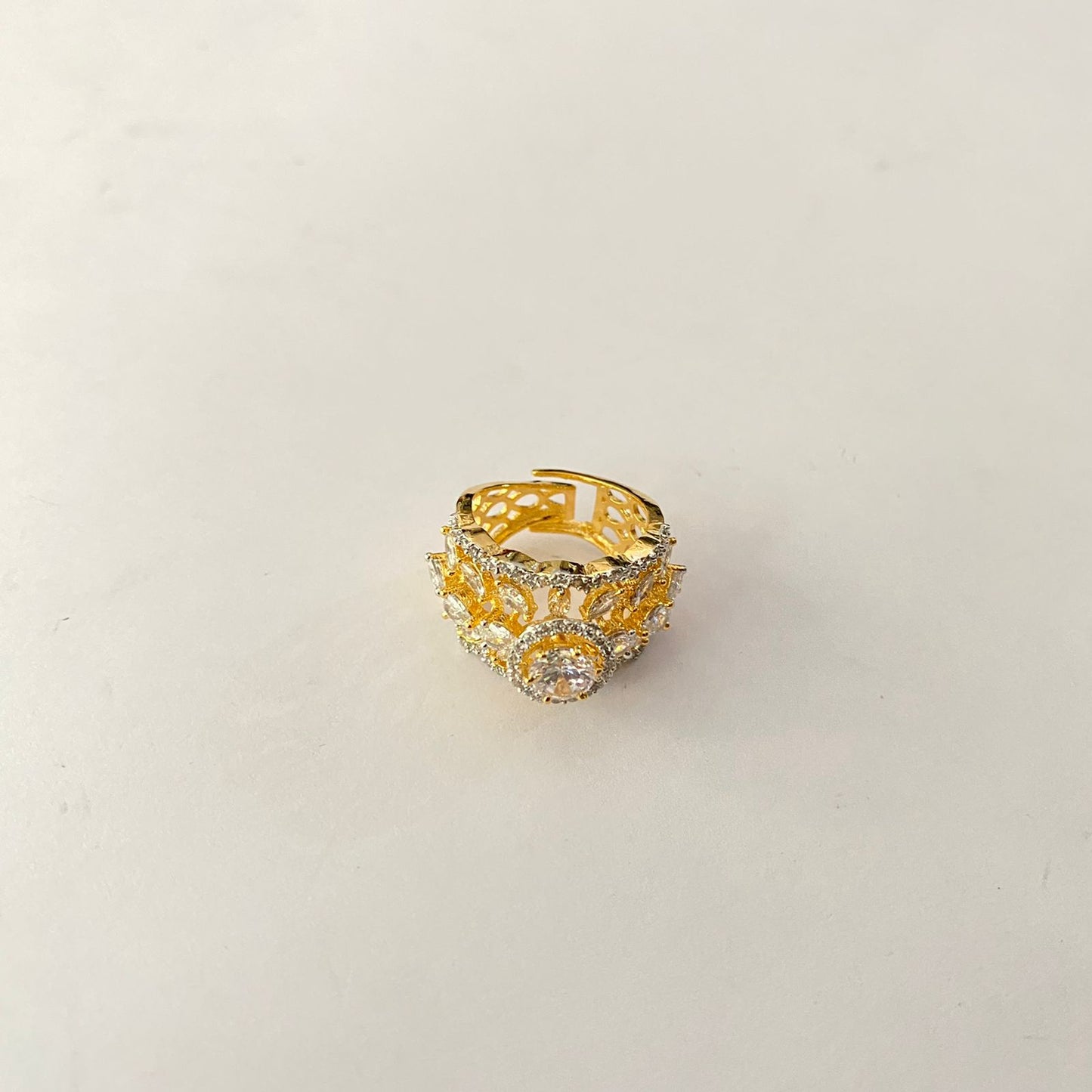 Diamond Gold Plated Ring