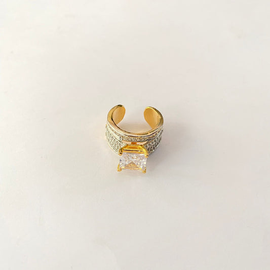 Gold Plated Diamond Ring