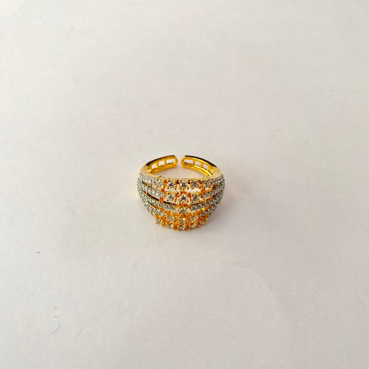 Diamond Gold Plated Ring