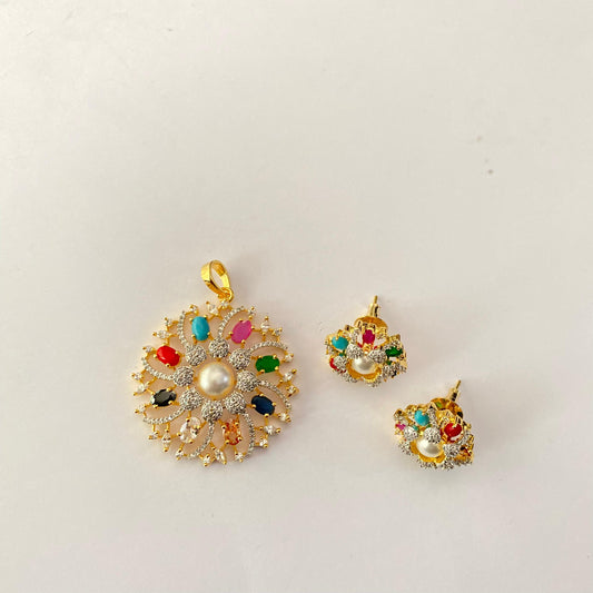 Multi Colour Pendant set Design 2