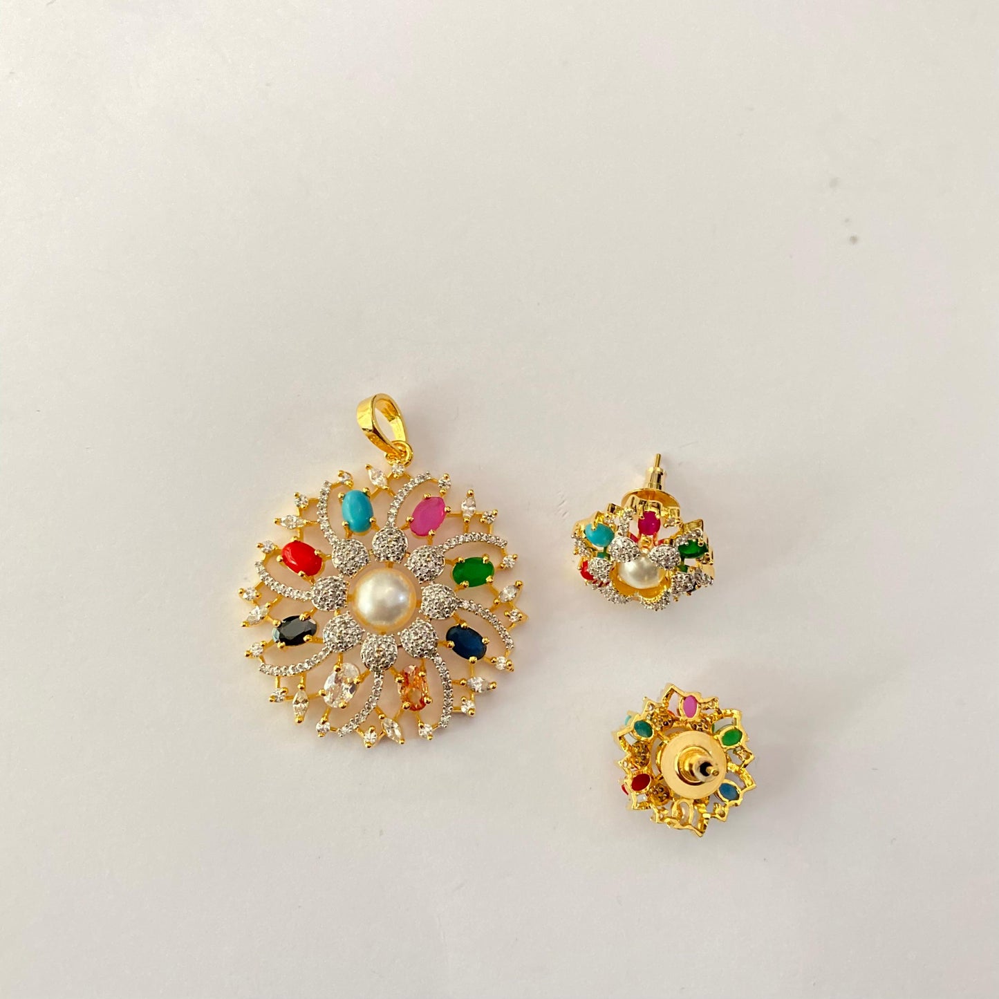 Multi Colour Pendant set Design 2