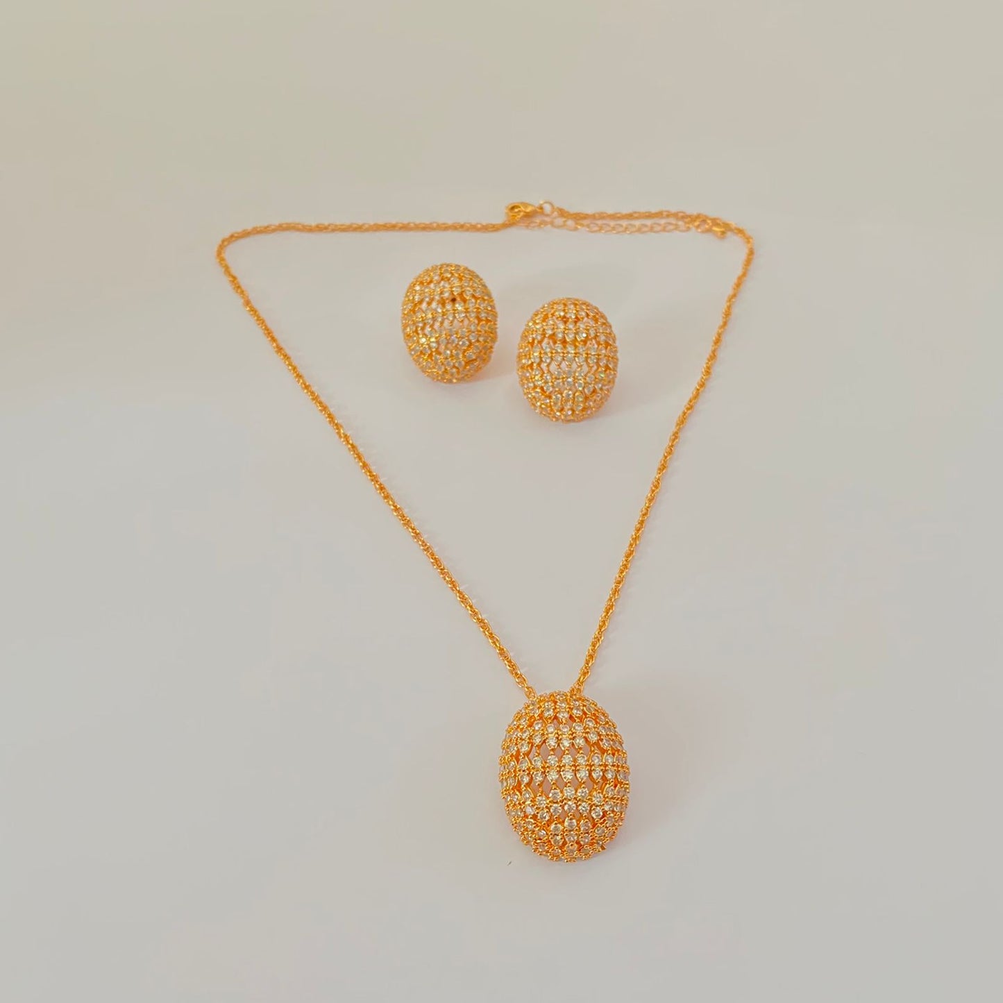 Gold Plated Pendant set