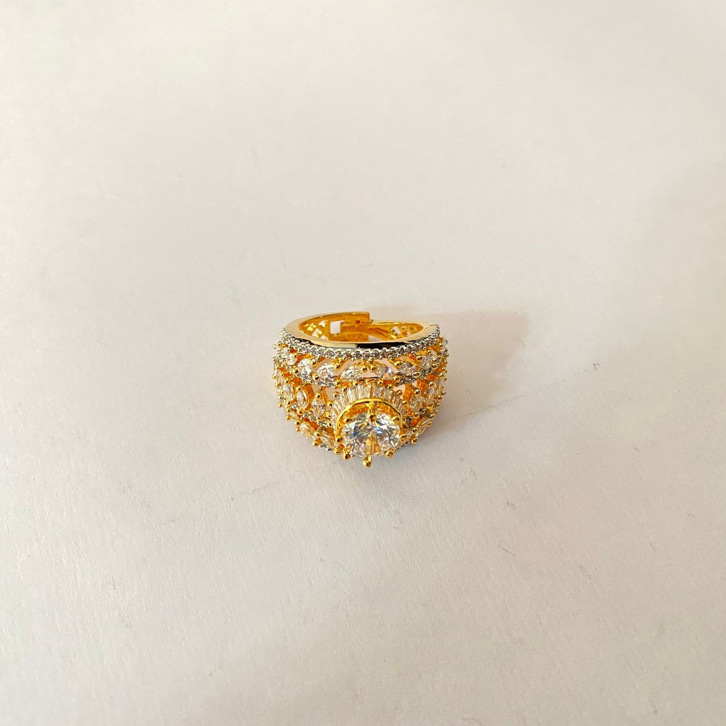 Diamond Gold Plated Ring