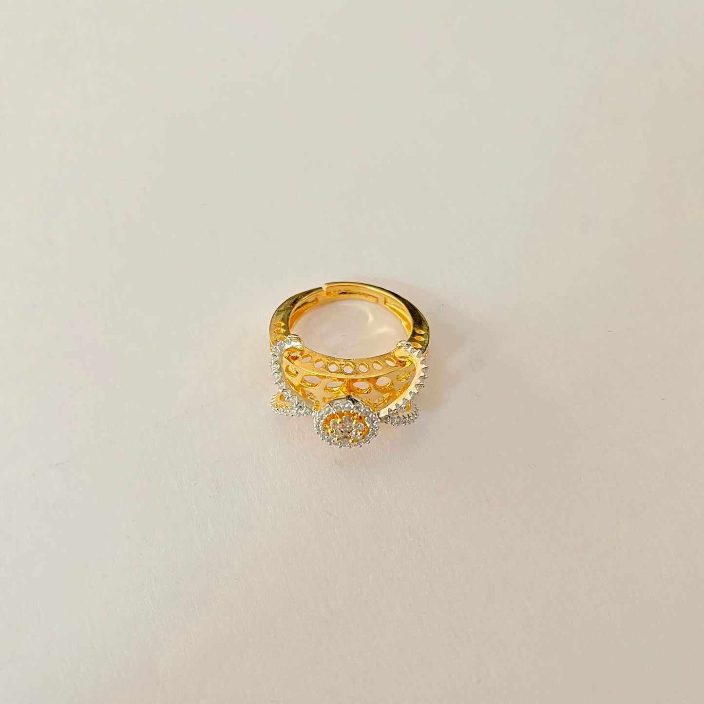 Gold Plated Diamond Ring