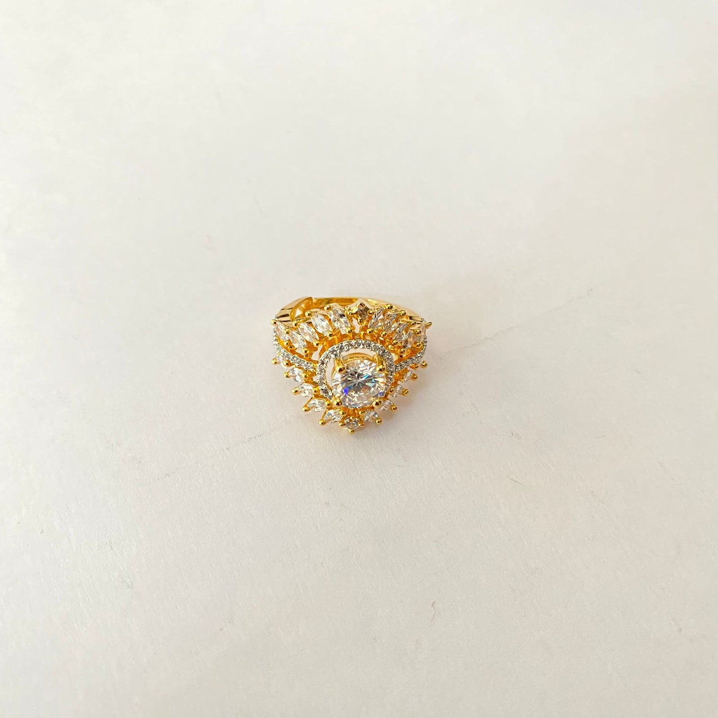 Diamond Gold Plated Ring
