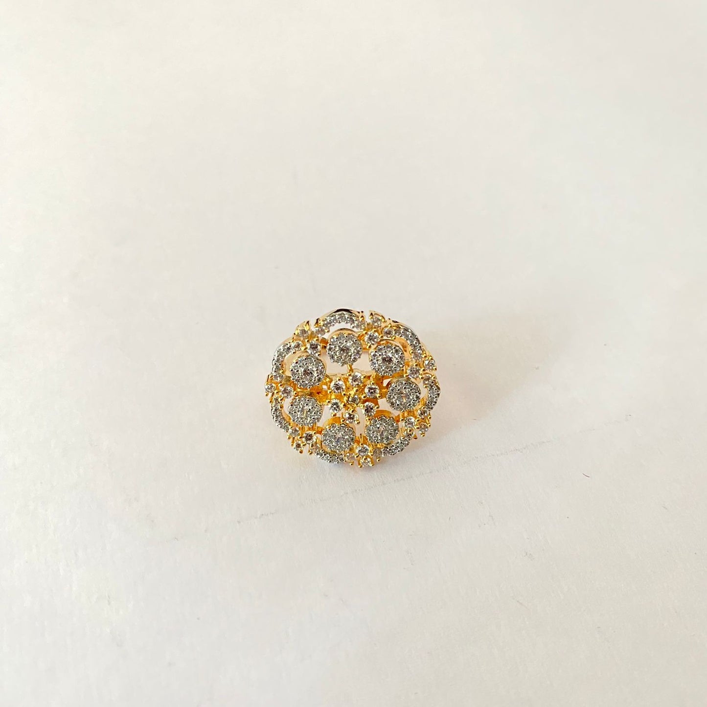 Diamond Gold Plated Ring