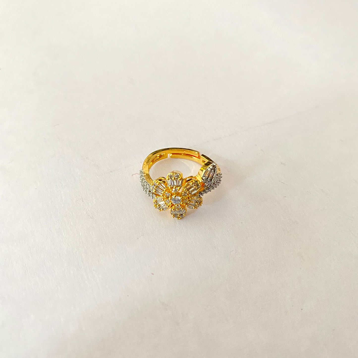 Gold Plated Diamond Ring