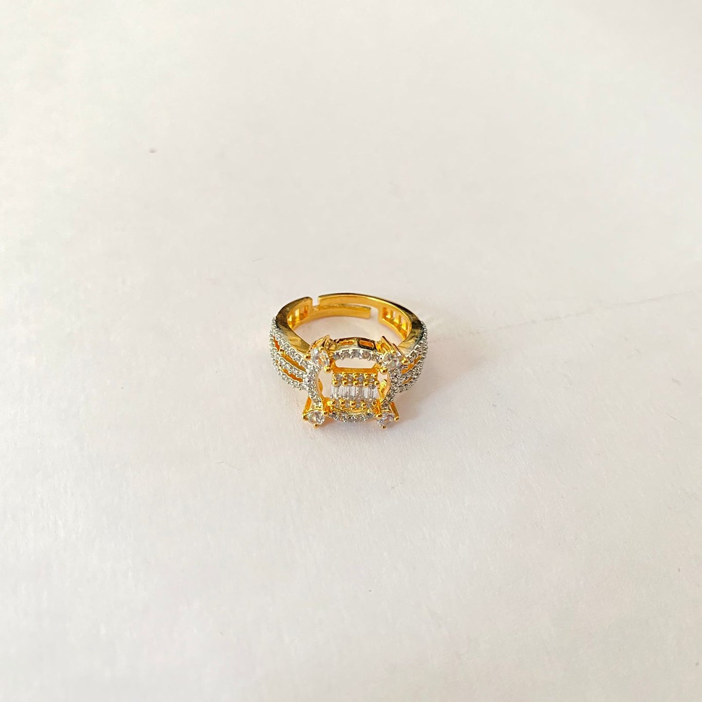 Gold Plated Diamond Ring